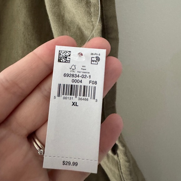 NEW!! Old Navy Linen Blend Pull On Shorts Comfort Elastic Waistband Army Green - Picture 4 of 7